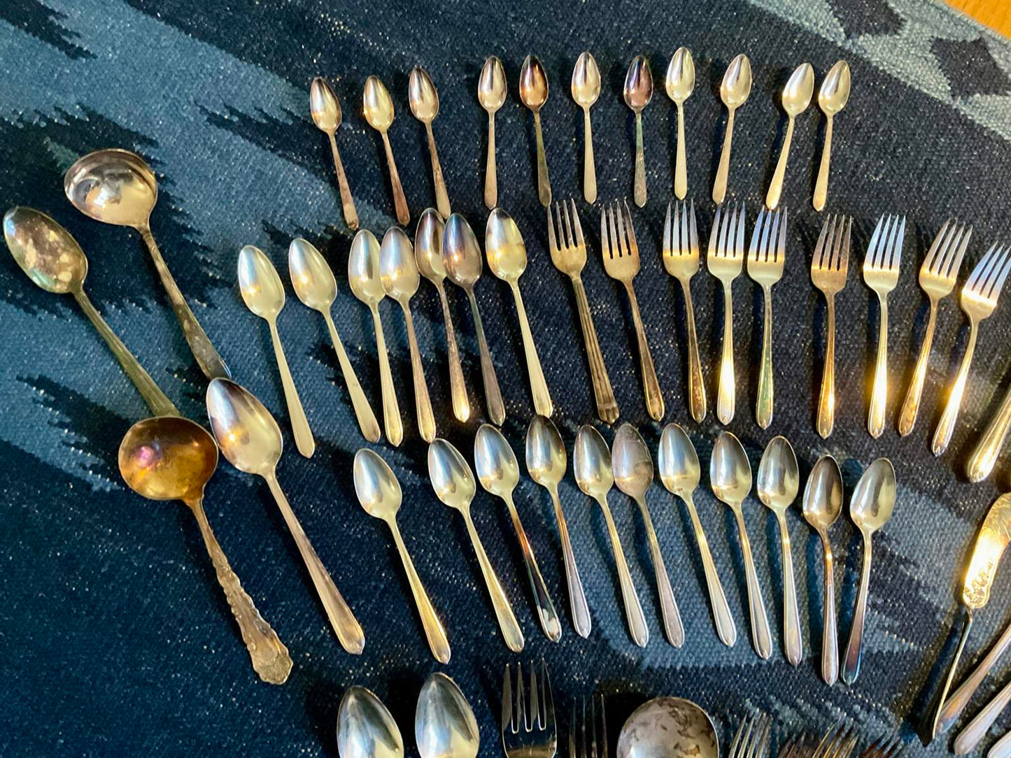 Assortment of Heirloom, Oneida W.M. Rogers, Silver Plate Silverware (88 Pieces