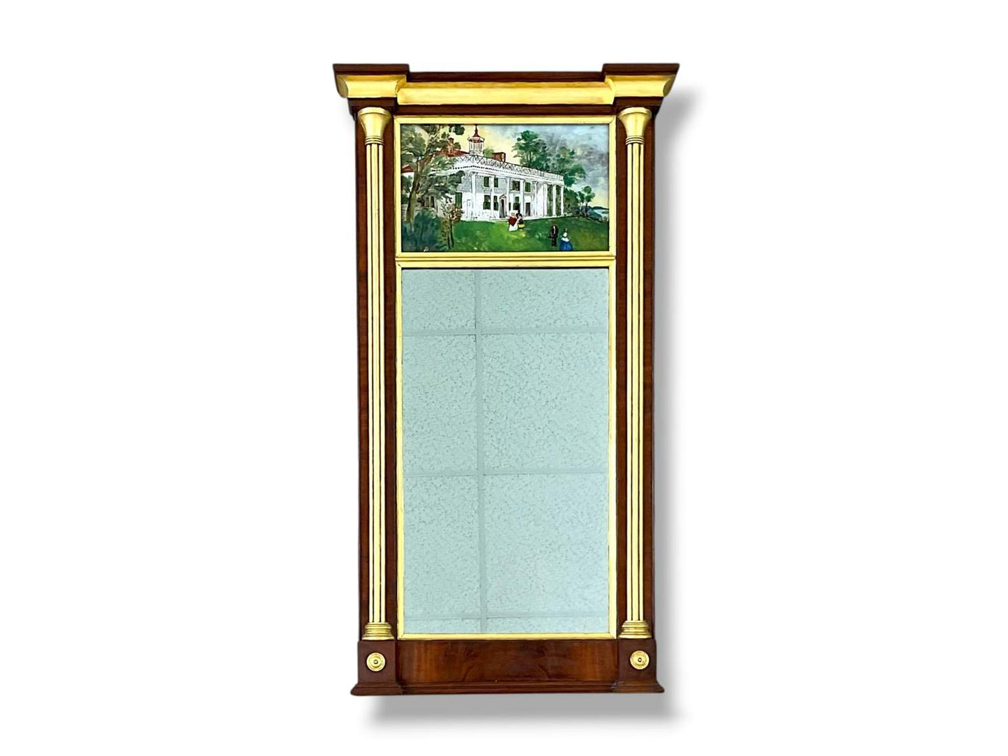 Empire Style Pier Mirror Featuring Mount Vernon