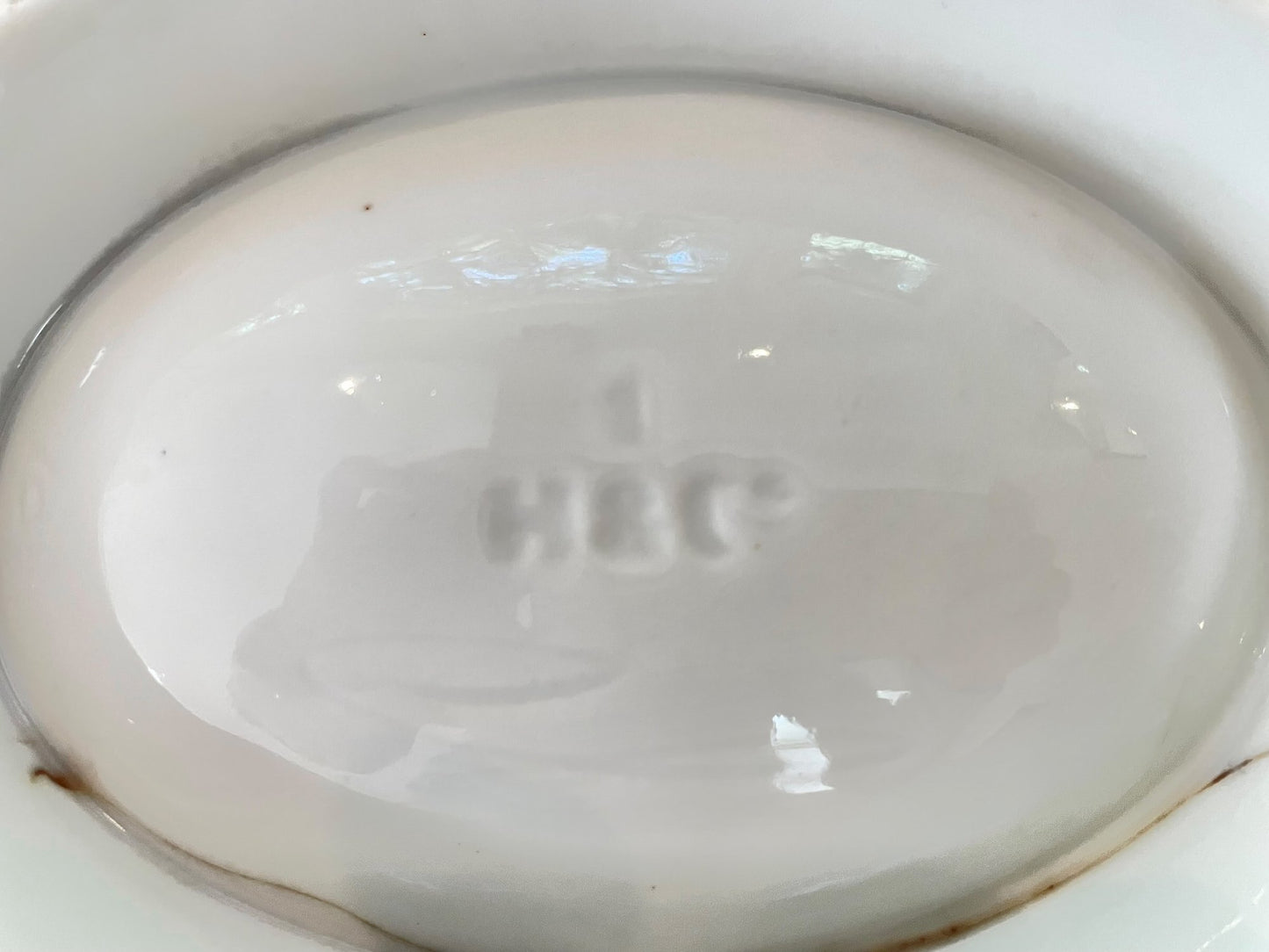 Pair Of Vintage Porcelain Covered Casserole Bowls