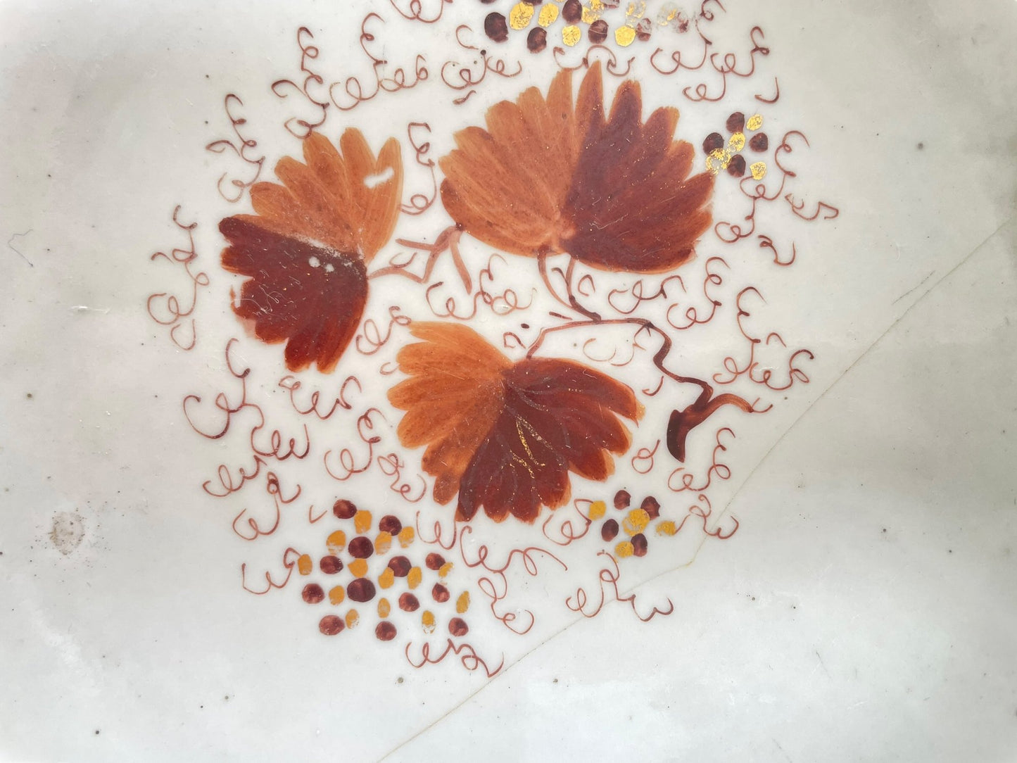 Hand-painted Porcelain Centerpiece Bowl