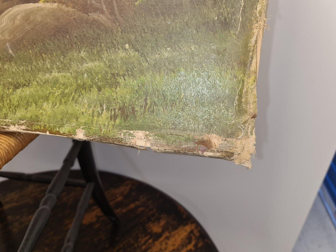 Antique-Vintage American Folk Art Landscape Painting