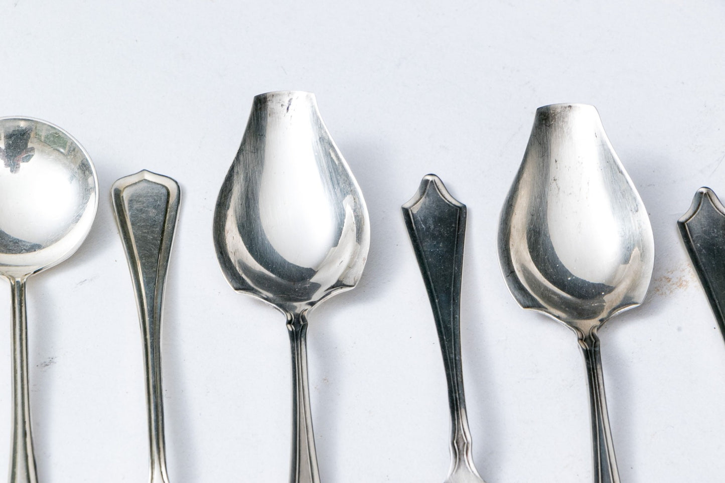 Eight Assorted Sterling Silver Spoons, 4.395 OZT