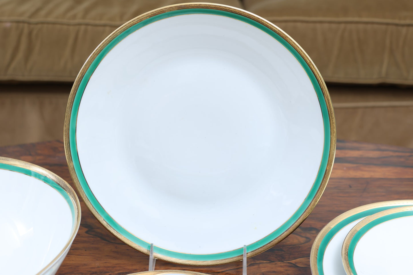 Richard Ginori "Palermo" Green Dish Set 67 Pieces