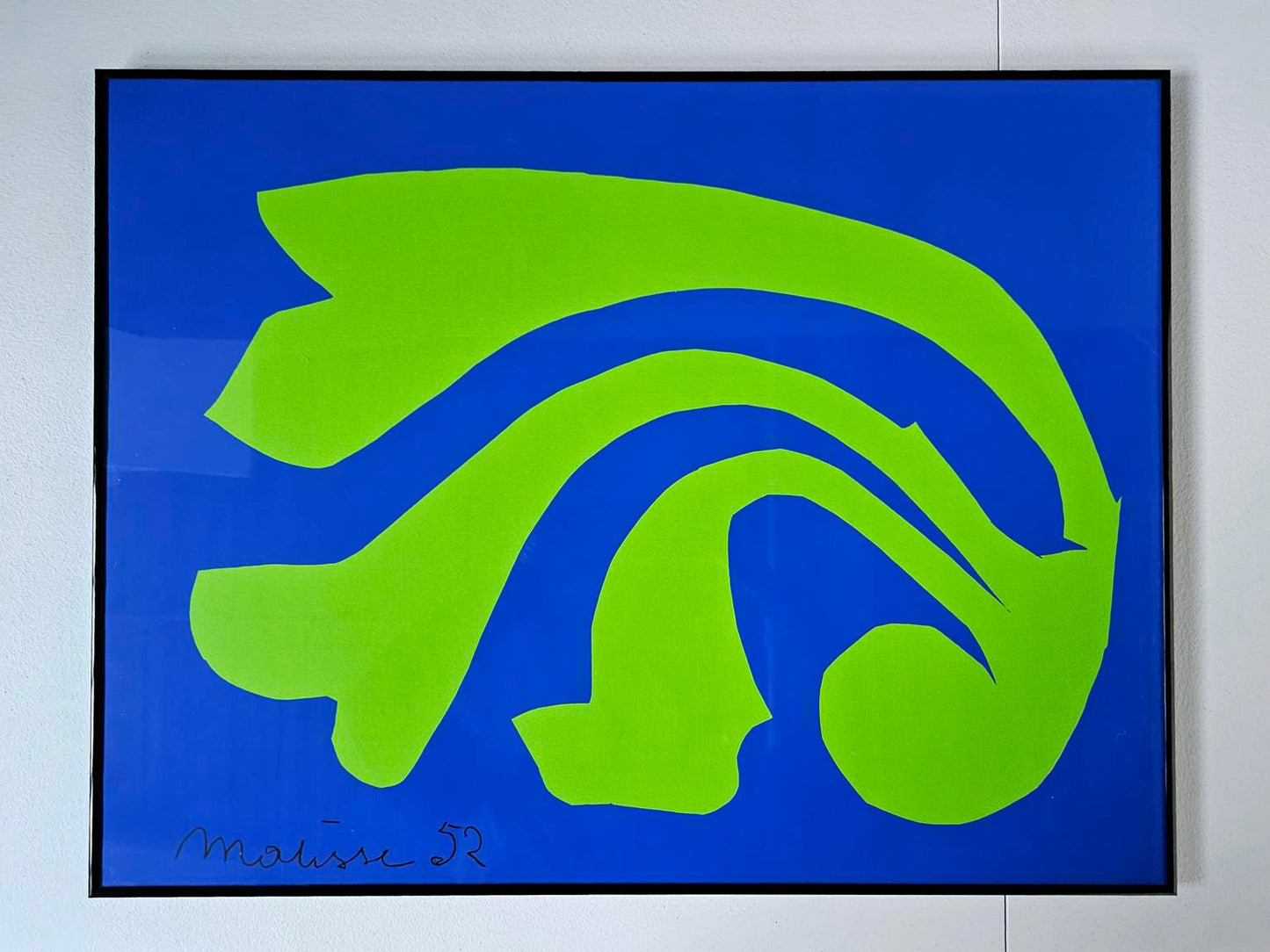 Original Henri Matisse (France 1869-1954) L'Escargot Framed Screenprint Serigraph