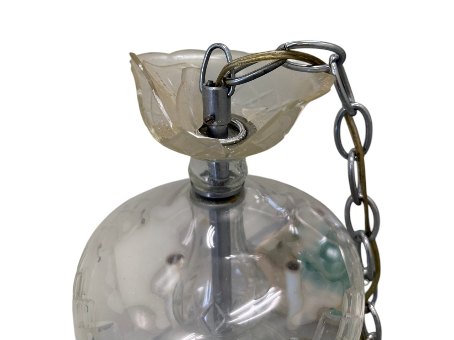 Vintage (1920s) Italian Murano Crystal Glass Chandelier with 8 arms.