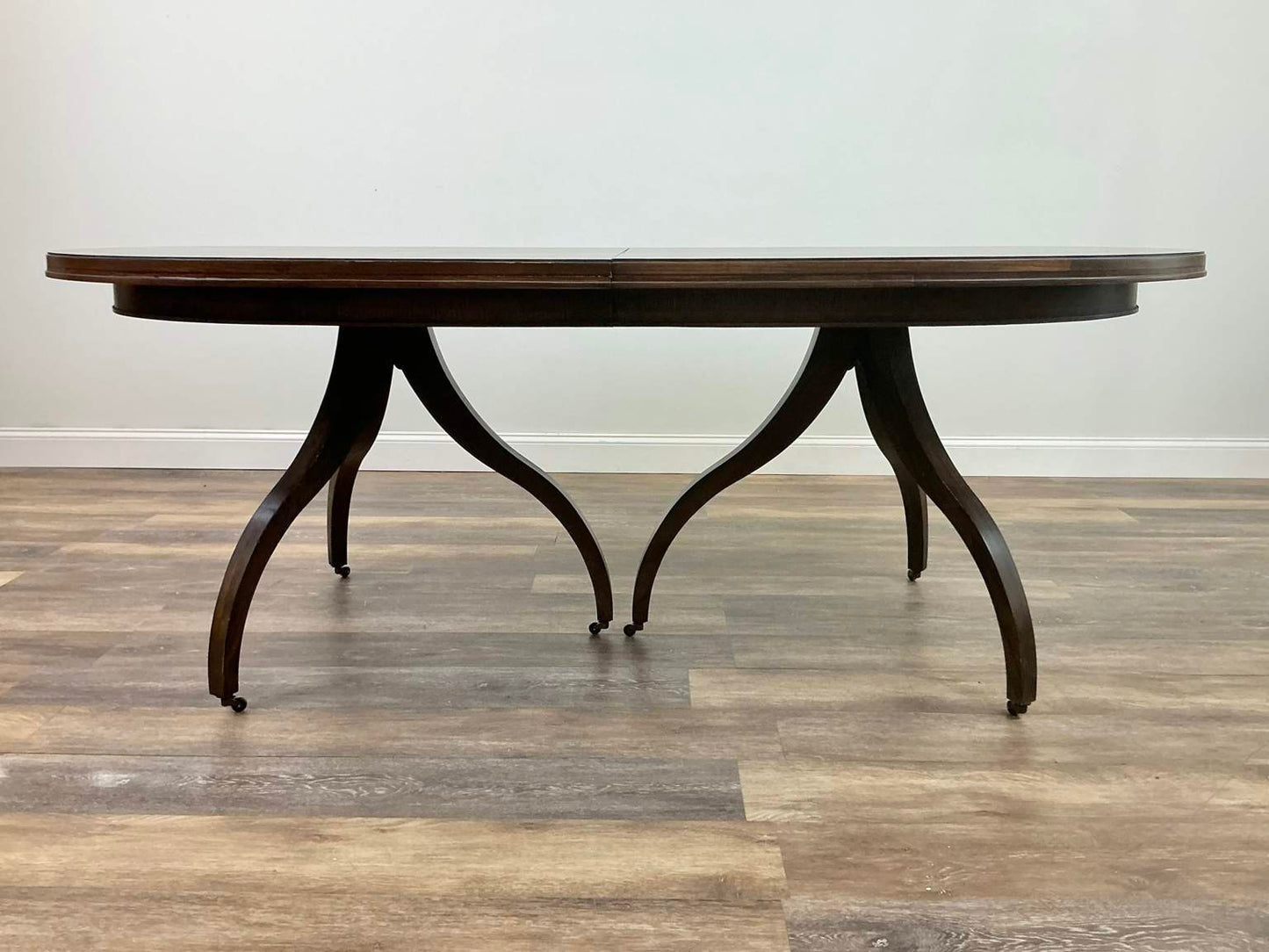 Hickory “Ingold” Mahogany Oval Expansion Dining Table