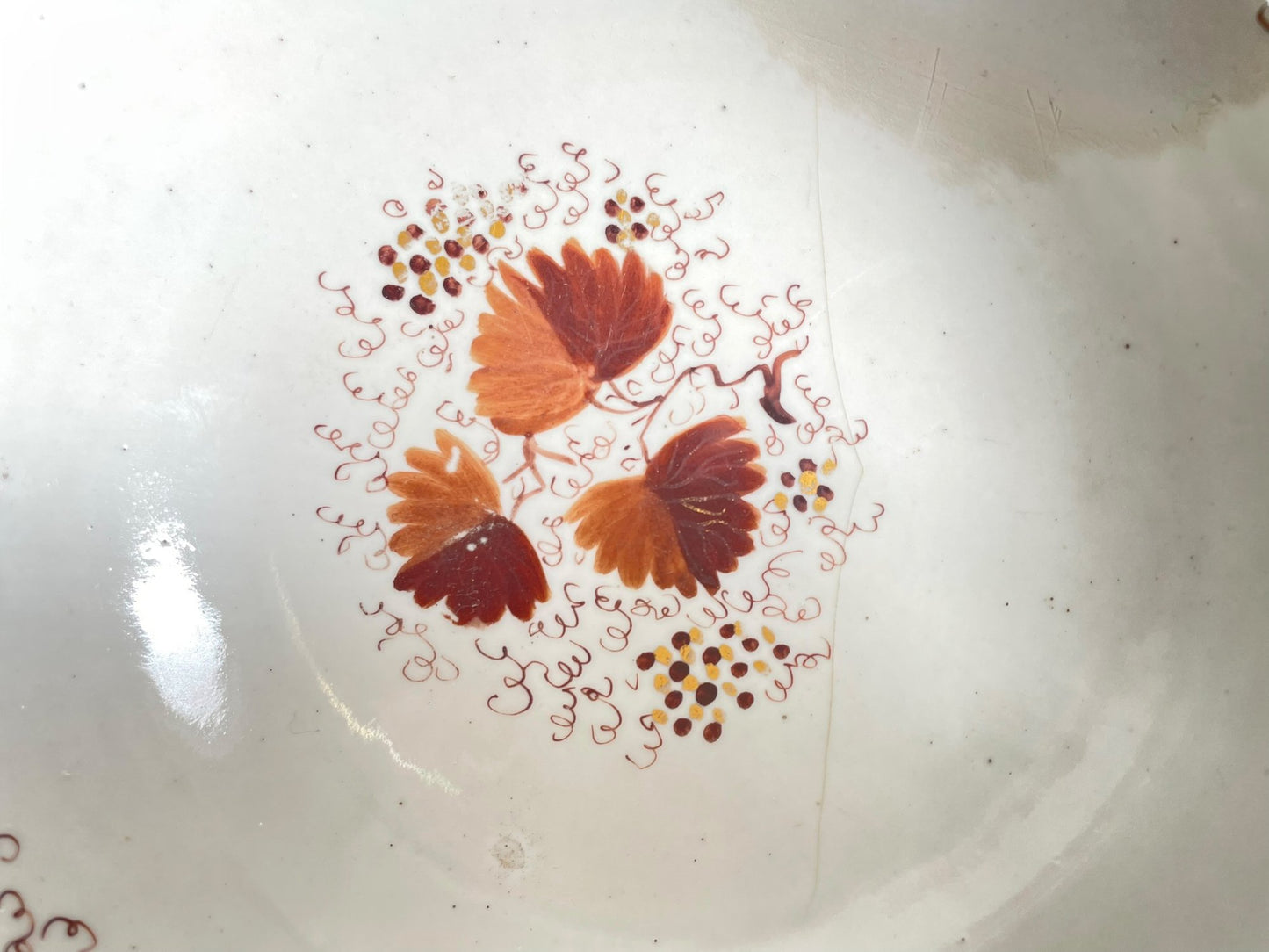 Hand-painted Porcelain Centerpiece Bowl