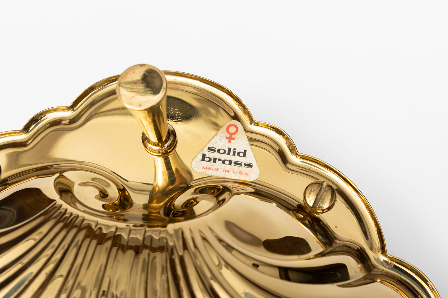 Pair of Solid Brass Seafood Serving Platters