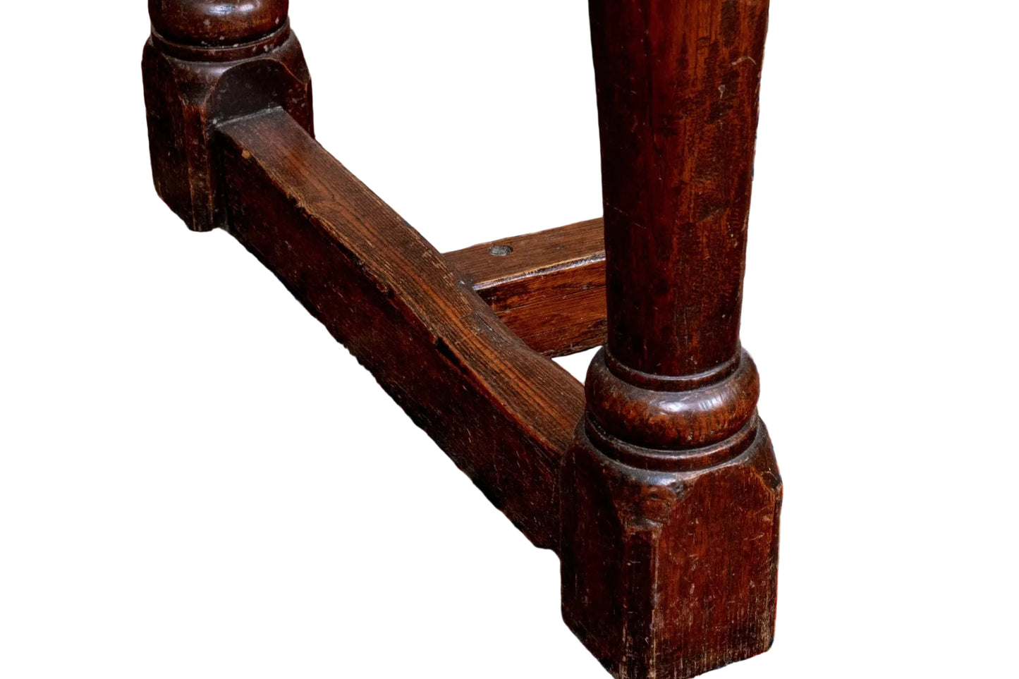 Antique English Oak Farmhouse Dining Table