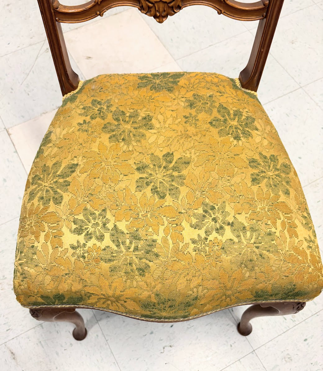 Two Antique Art Nouveau Period Fruit Wood Parlor Chairs