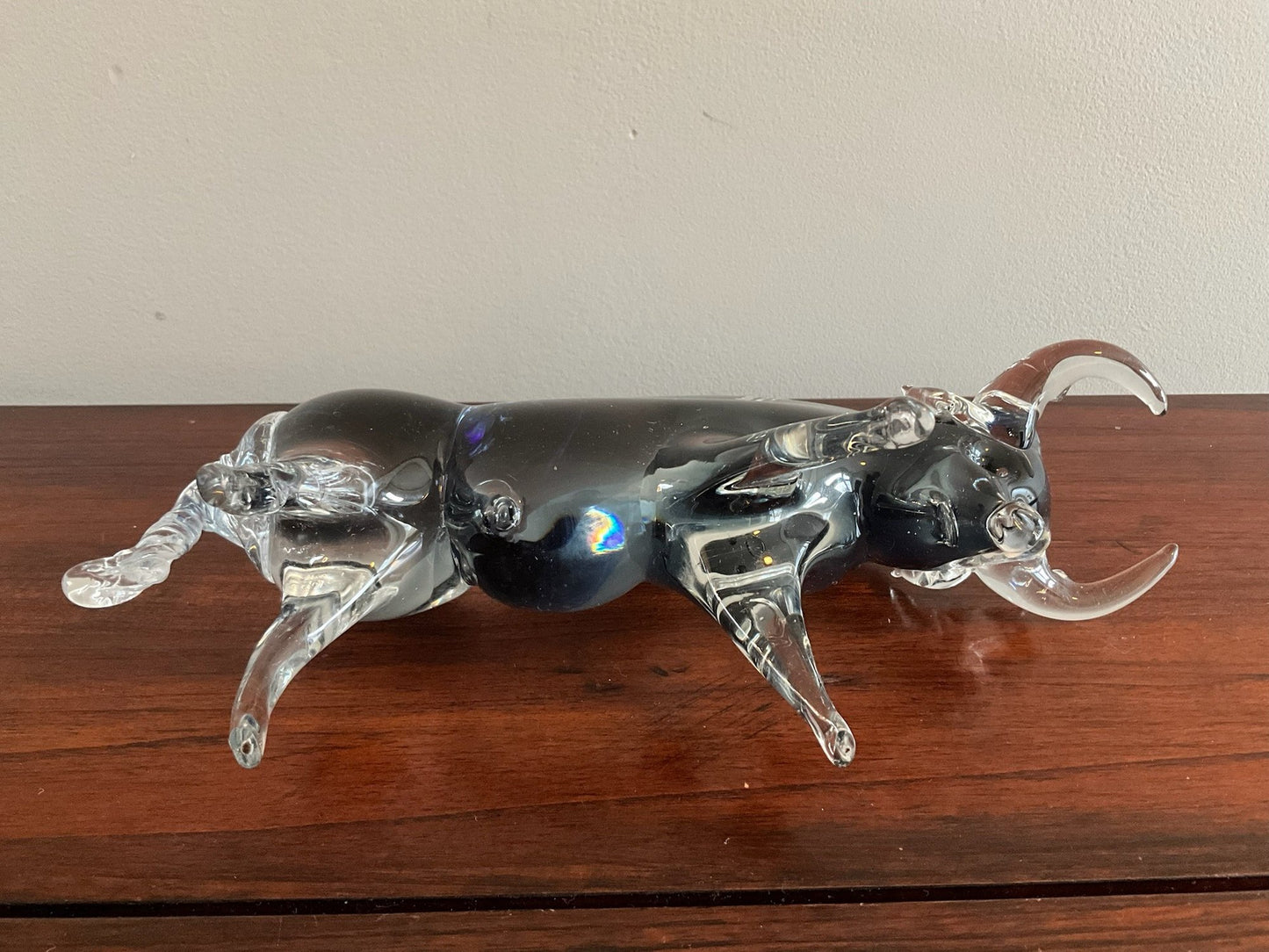 Formia Vetri Di Murano Glass Bull Figurine Made In Italy