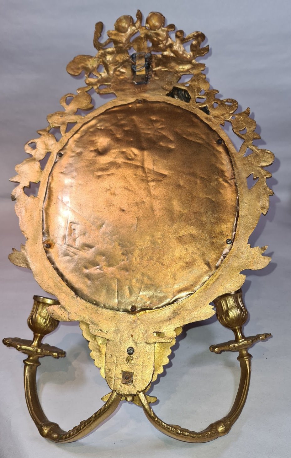 Gilt Brass Sconce  2/2