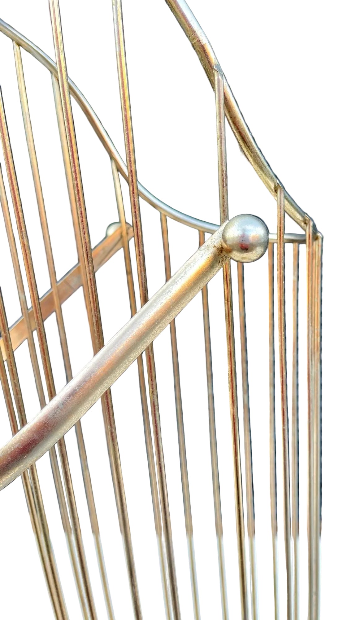 Mid 20th Century Brass Wire Umbrella Stand after Mathieu Mategot