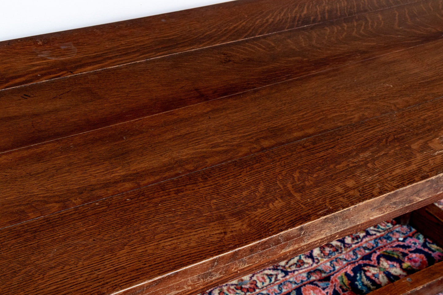 Antique English Oak Farmhouse Dining Table