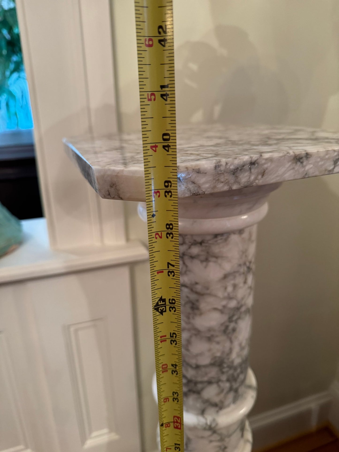 Wonderful Vintage Marble Column- Display Pedestal Stand
