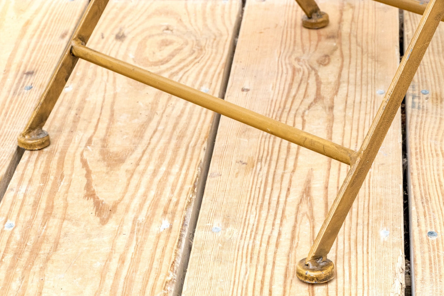 Stunning Bronzed Finished Faux Bamboo Aluminum Folding Chair