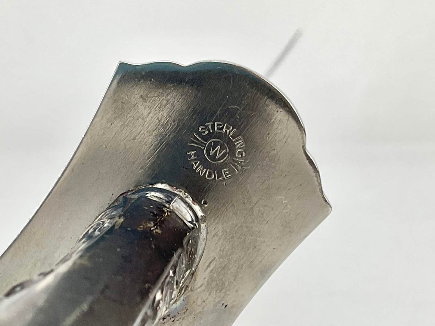 Vintage Sheffield W. Goff & Son Sterling Silver 3 Piece Carving Set