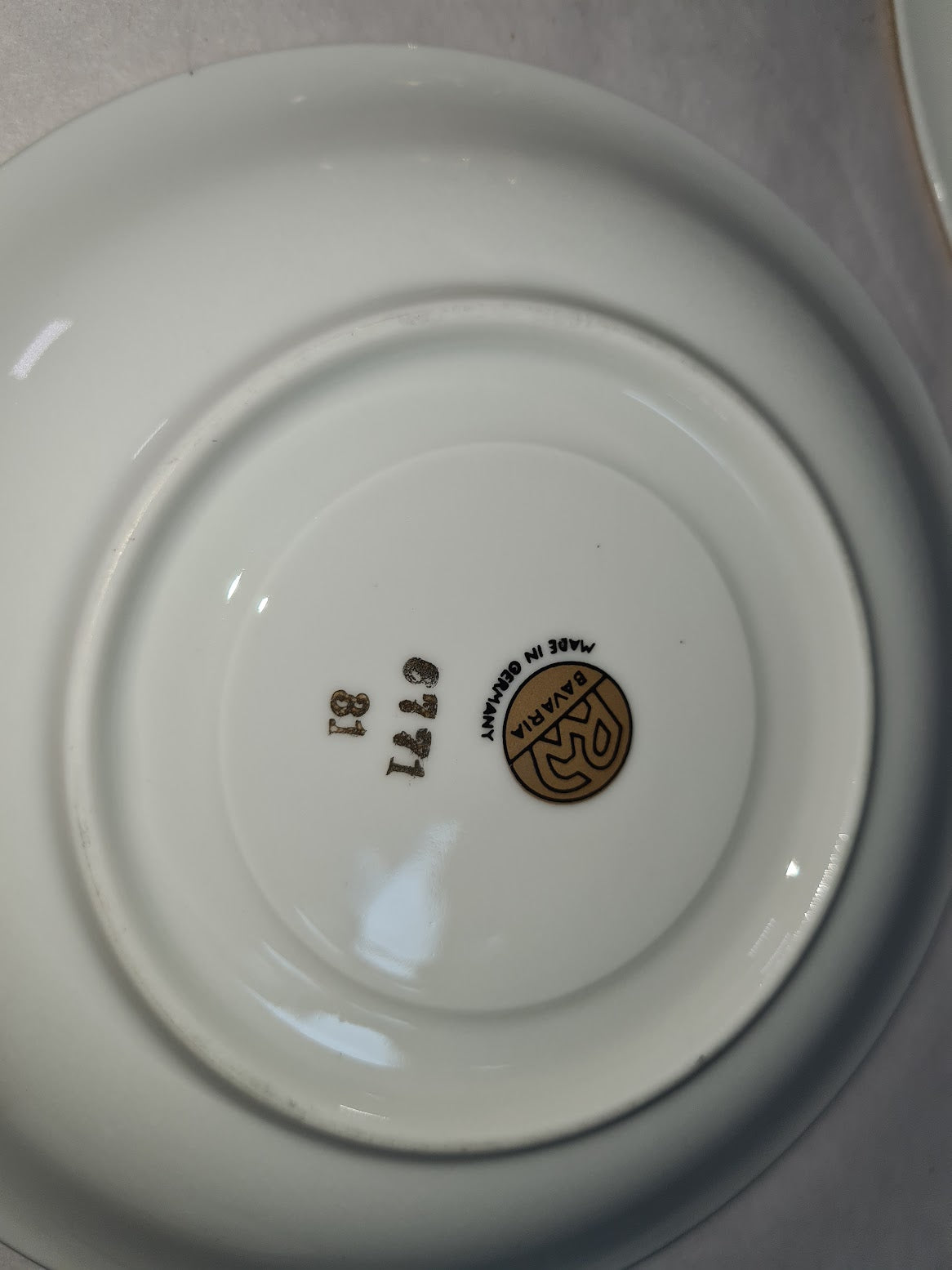 Rare RW Rudolf Wachter Bavaria Black &amp; Gold #6771 Tea Cup Saucer Trio