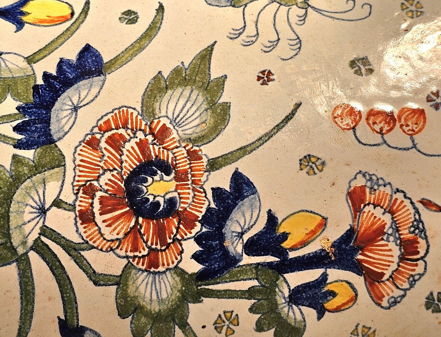 Unique French Rouen Faience Corner Pocket Vases