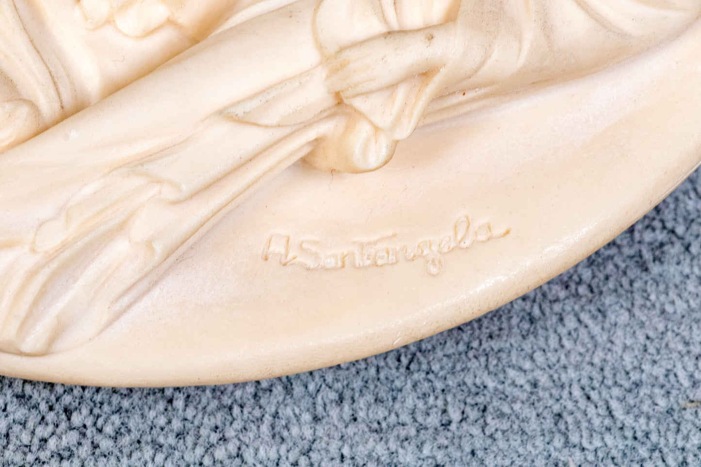 Unique Assembled Collection Of Fifteen Relief Decorated Ceramic Plates