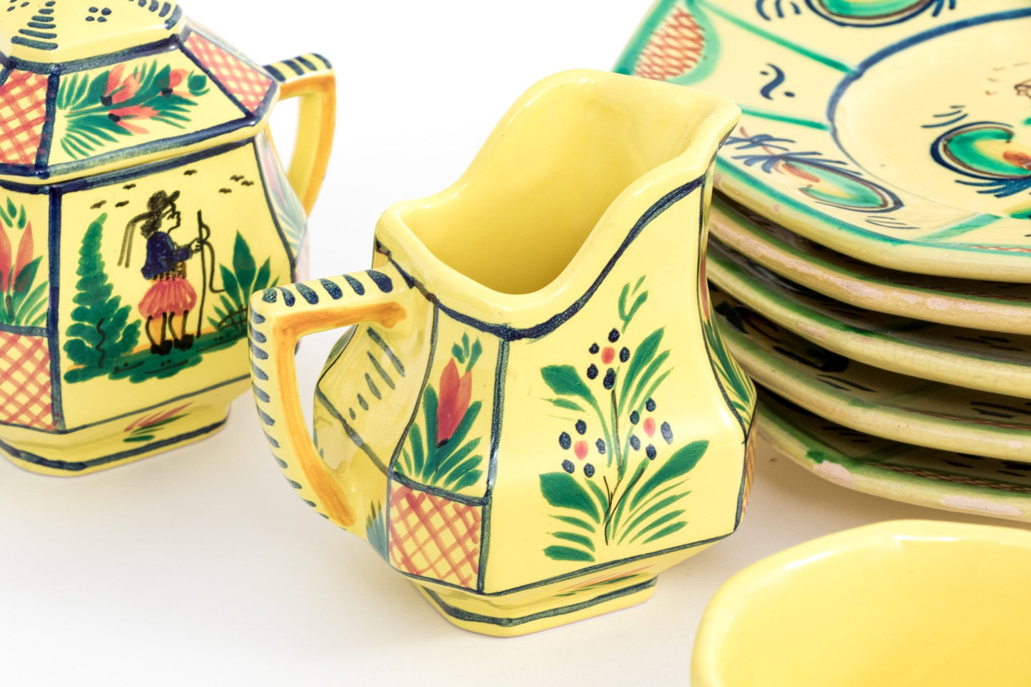 French Henriot Quimper Ceramic Service