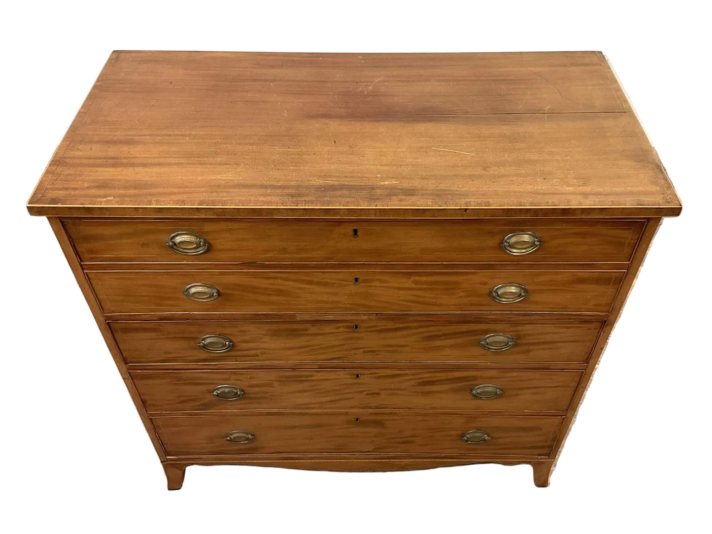 Antique Early 1800 Georgian English Secretaire Cabinet, Walnut