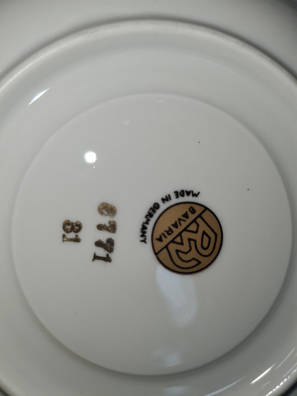 Rare RW Rudolf Wachter Bavaria Black &amp; Gold #6771 Tea Cup Saucer Trio