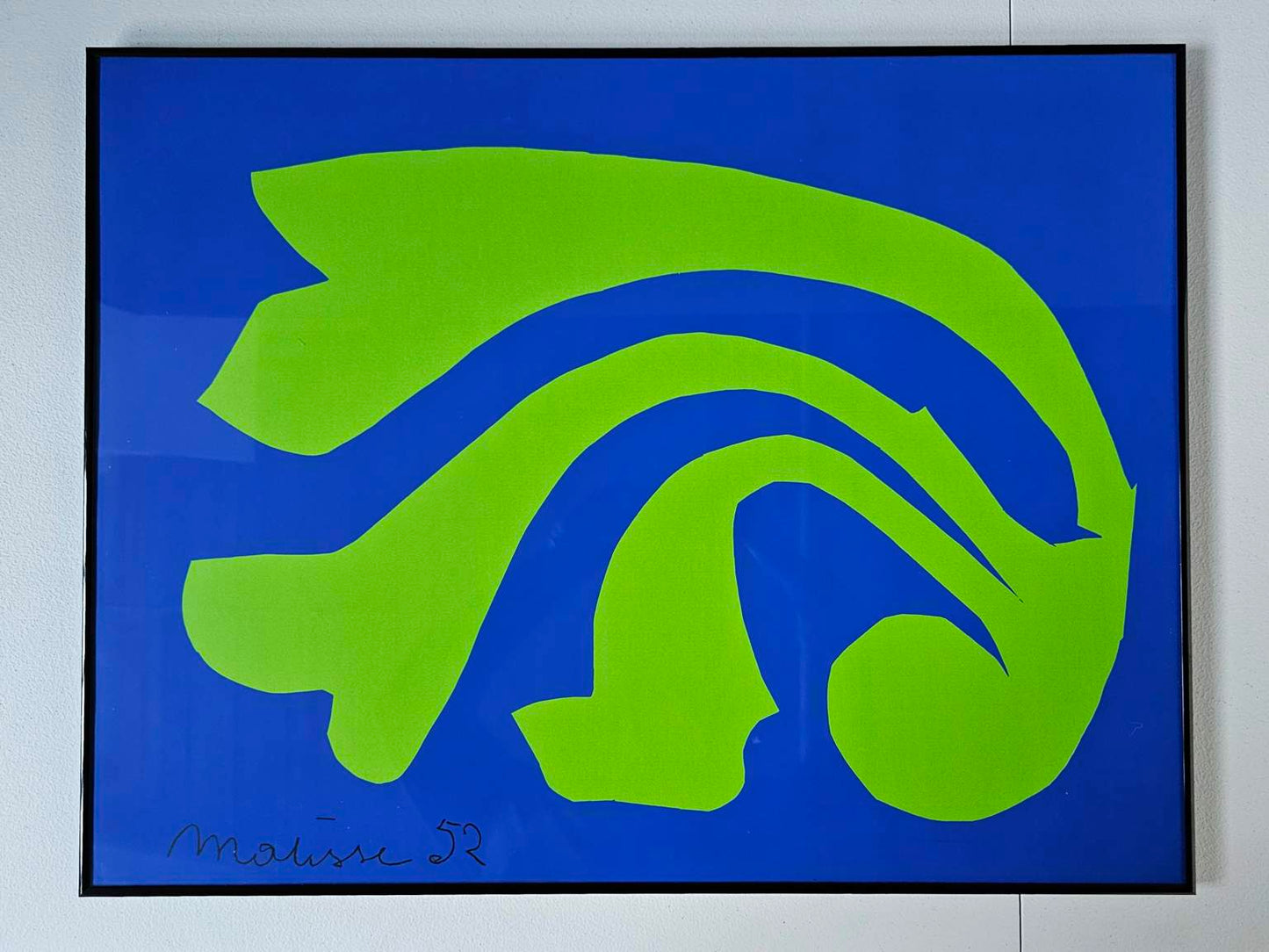 Original Henri Matisse (France 1869-1954) L'Escargot Framed Screenprint Serigraph