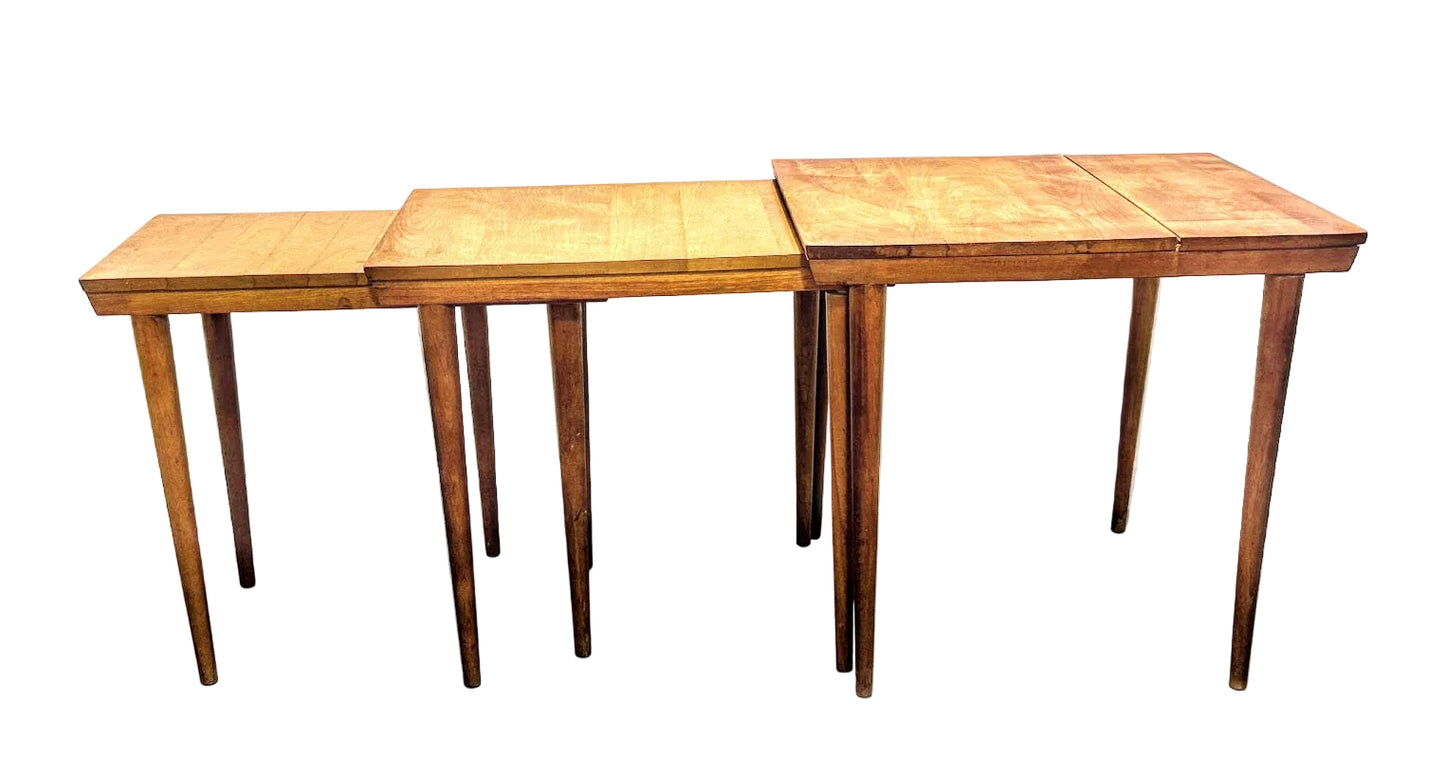 1960s Mid Century Modern Conant Ball Nesting Tables By Russell Wright - Set Of 3