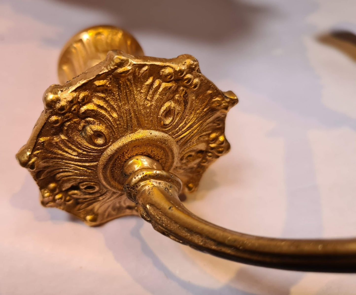 Gilt Brass Sconce  2/2