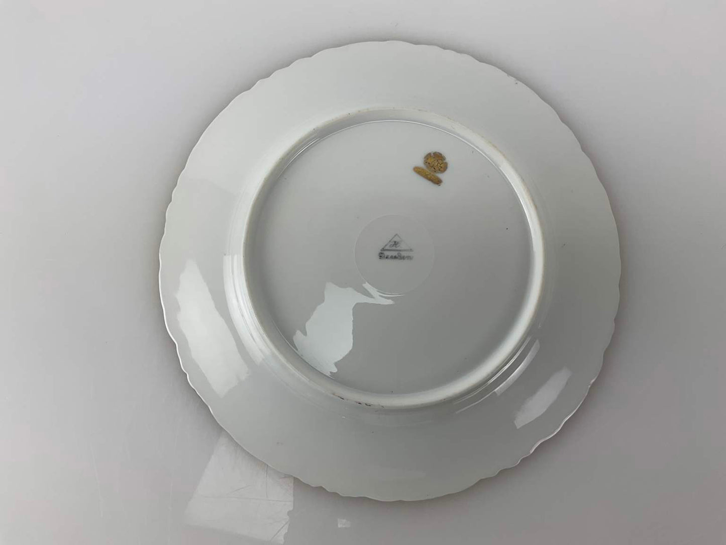 Three Antique Heufel & Co. Dresden Hand Painted Plates, Marked (1891-1901)