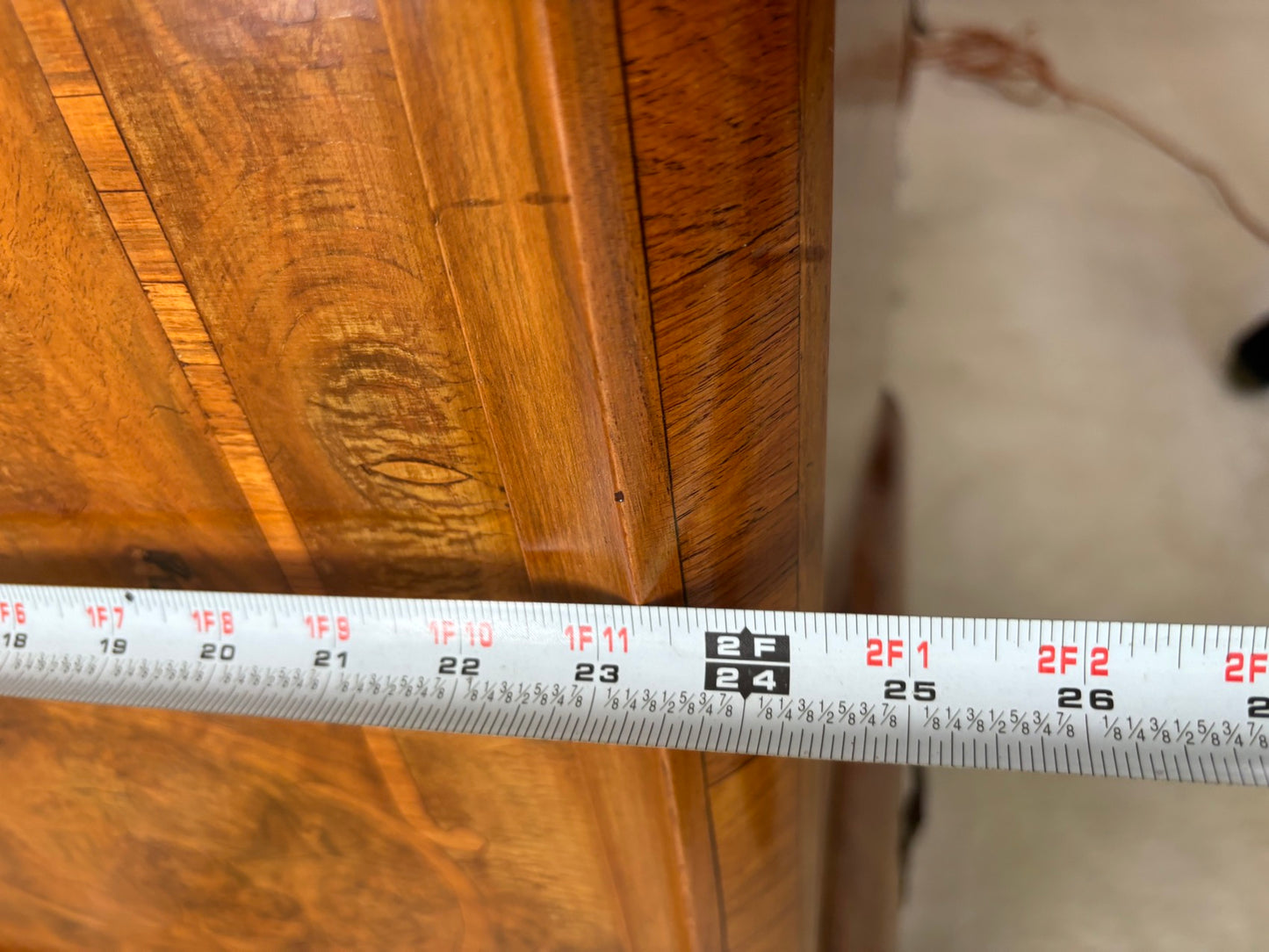 Late 19th Century Italian Bombe Form Inlaid Walnut Wardrobe Cabinet