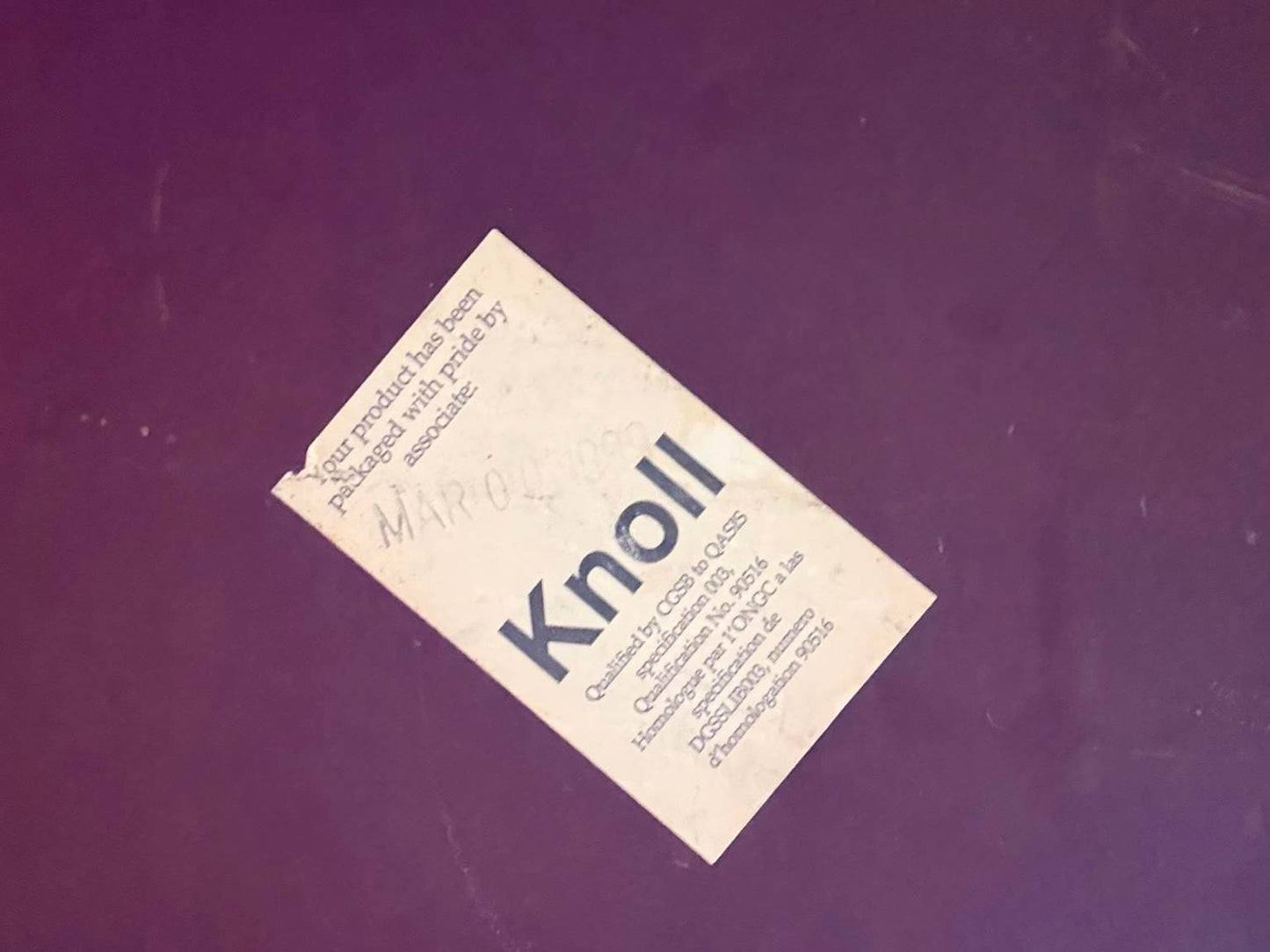 Handkerchief Chairs with Matching Table by Massimo & Lella Vignelli for Knoll International - 5pcs