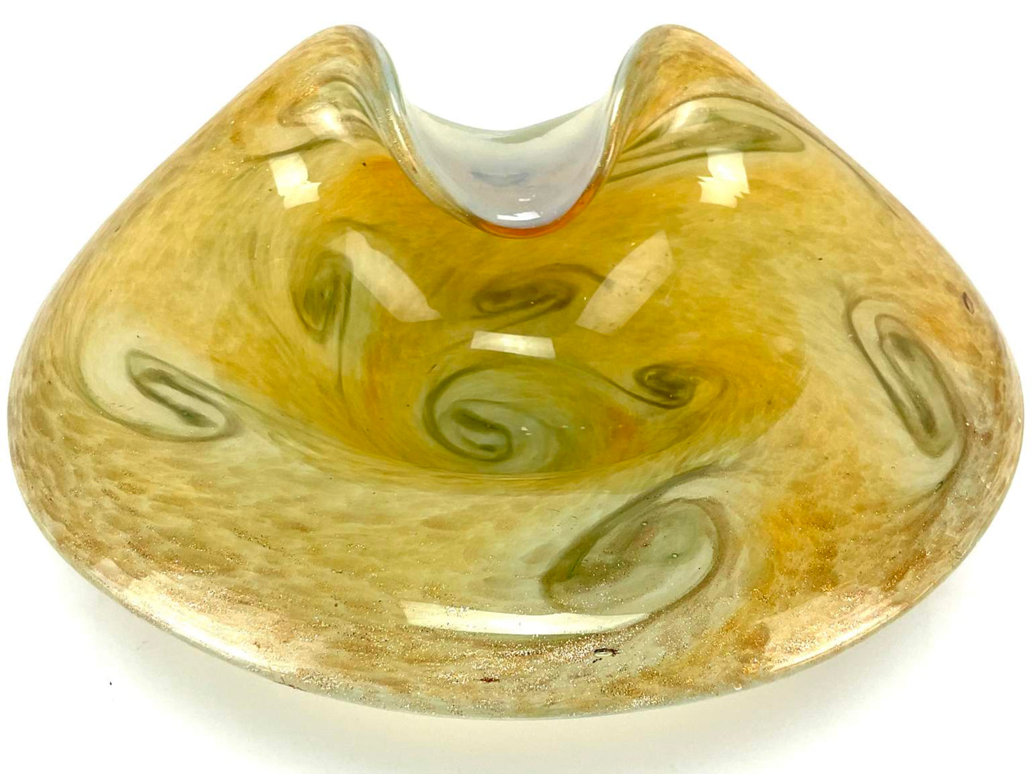 One of kind Vintage Italian Murano Glass Bowl.