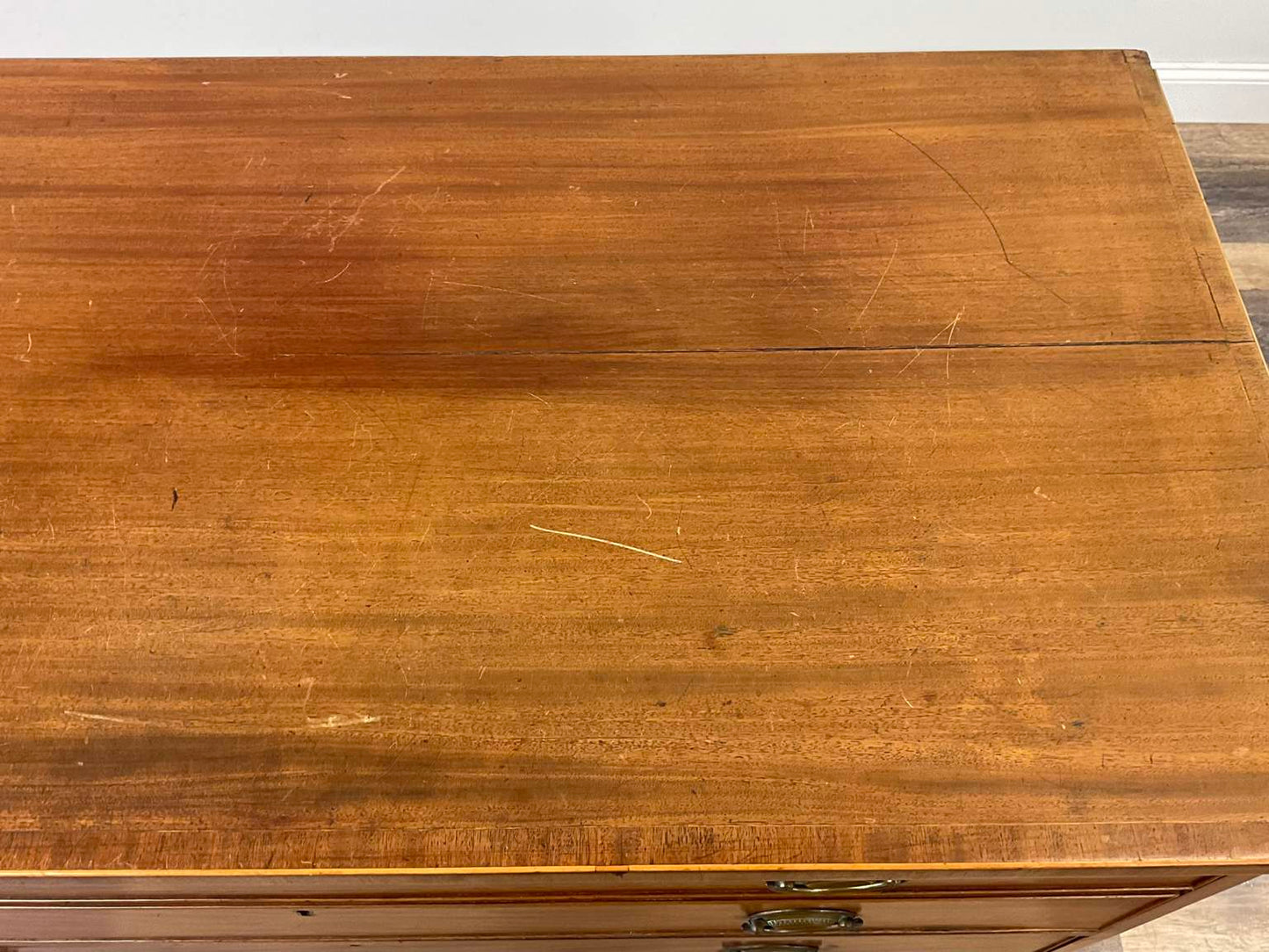 Antique Early 1800 Georgian English Secretaire Cabinet, Walnut