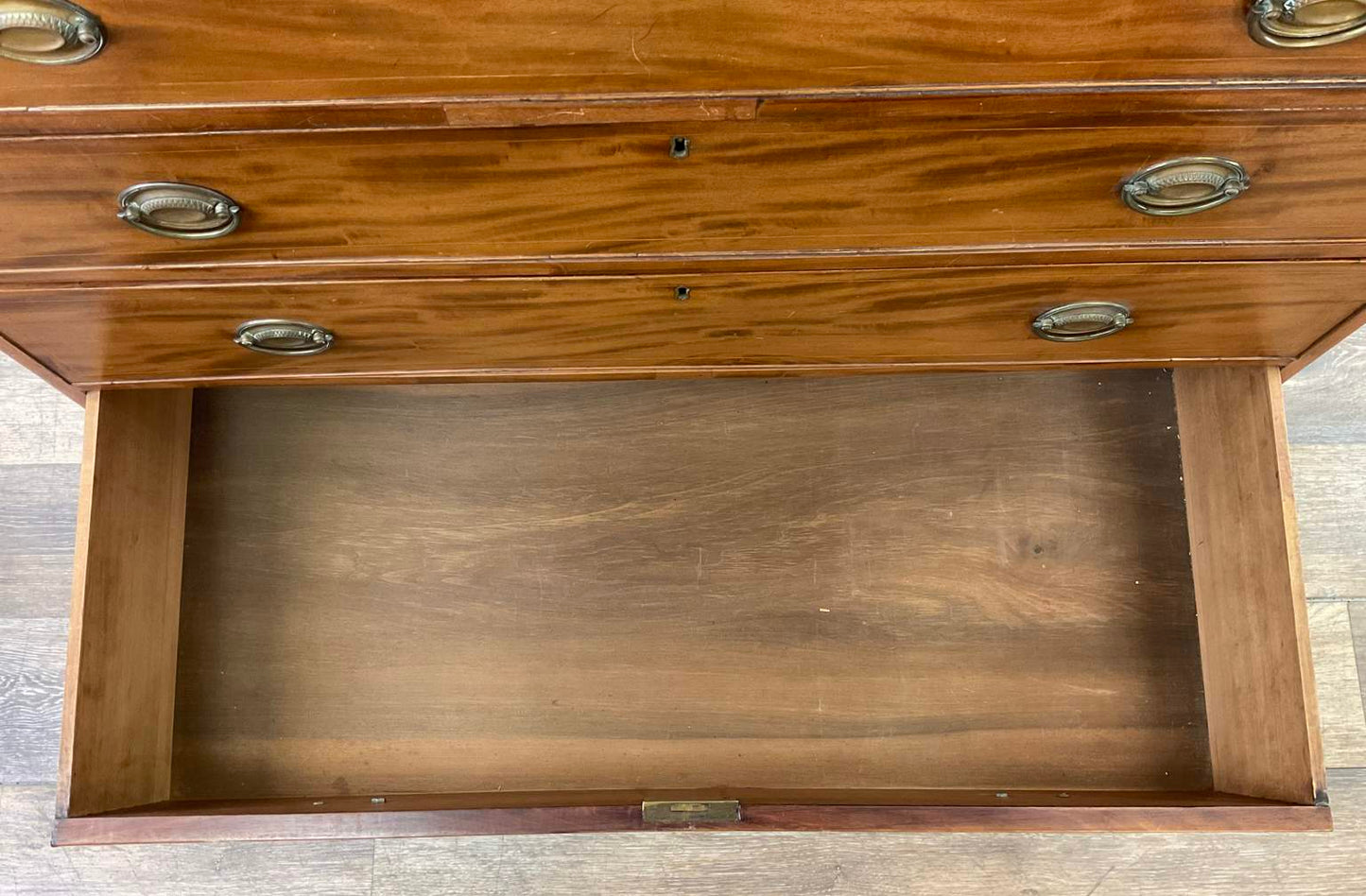 Antique Early 1800 Georgian English Secretaire Cabinet, Walnut
