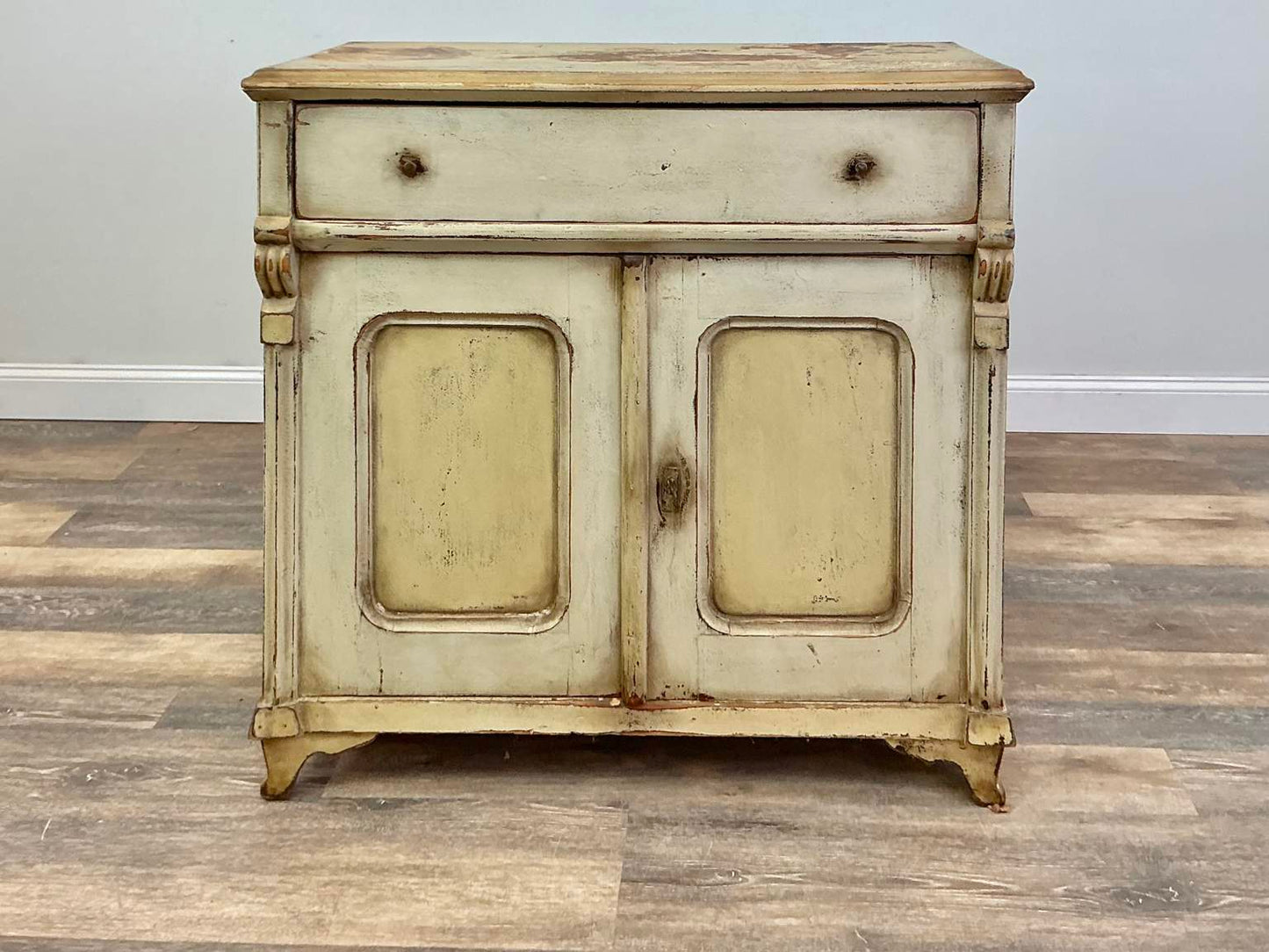 Antique Gustavian Pine Cottage Style Sideboard