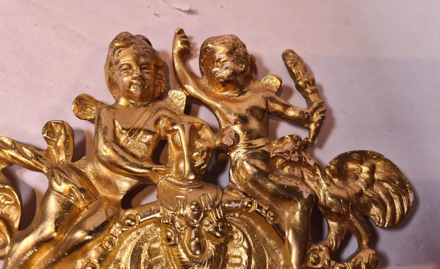 Gilt Brass Sconce  2/2