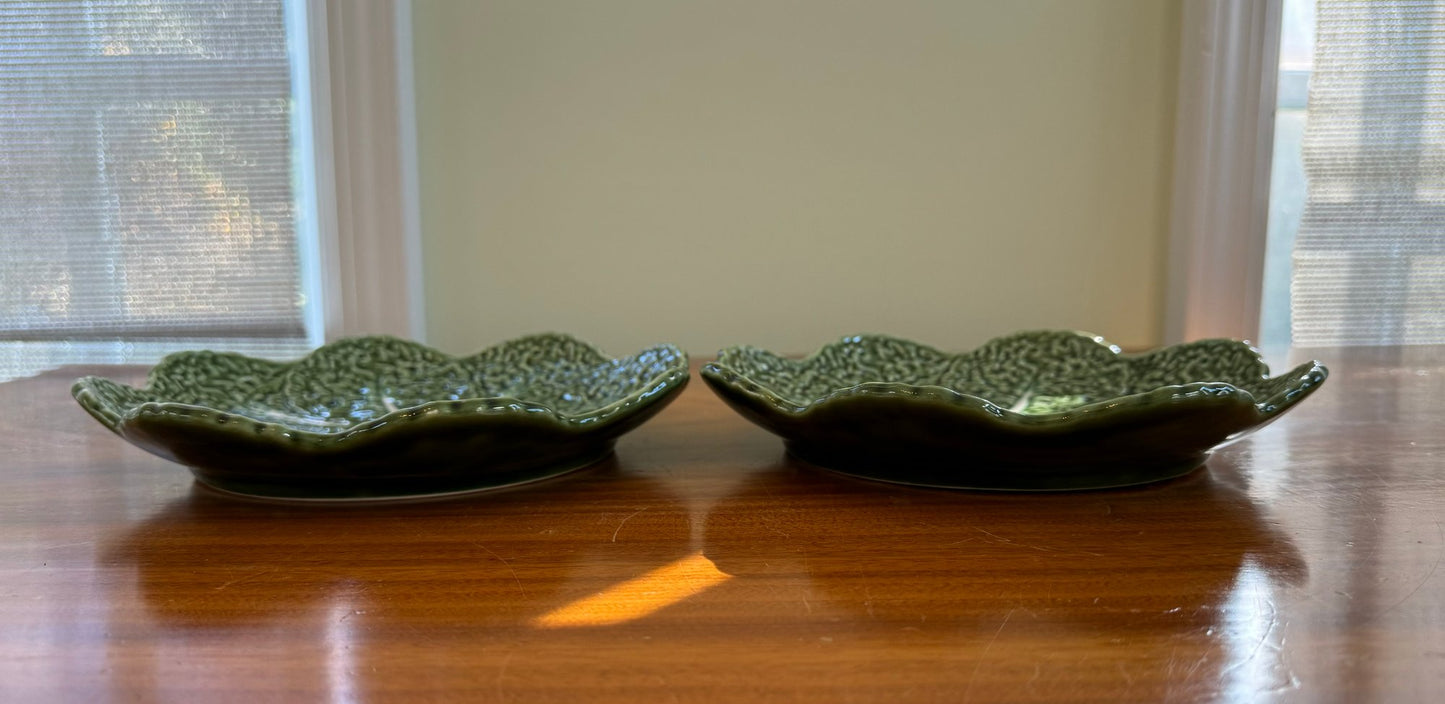 Olafaire And Bordallo Cabbageware With Pineapple Charger