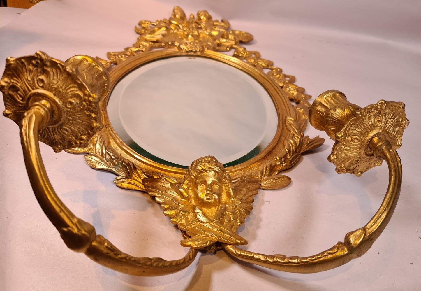 Gilt Brass Sconce  2/2