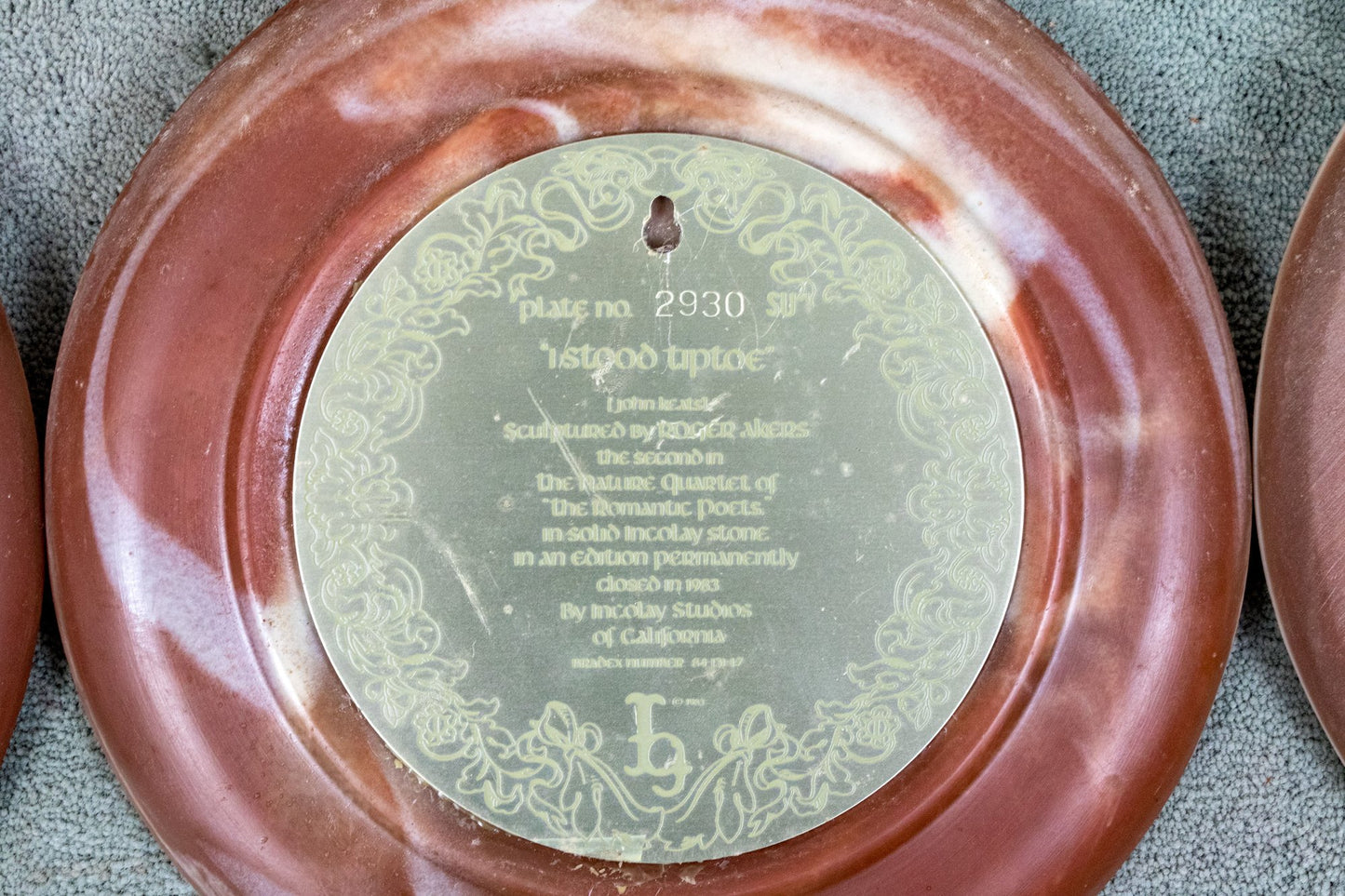 Unique Assembled Collection Of Fifteen Relief Decorated Ceramic Plates