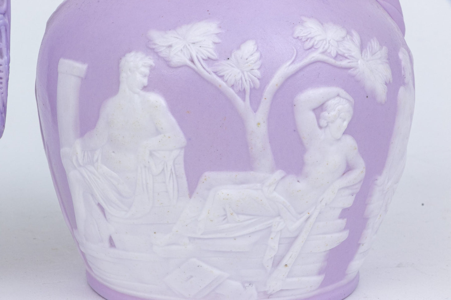 Sam L Alcock & Co High Relief Ceramic Water Pitchers And Creamers - 6 pcs