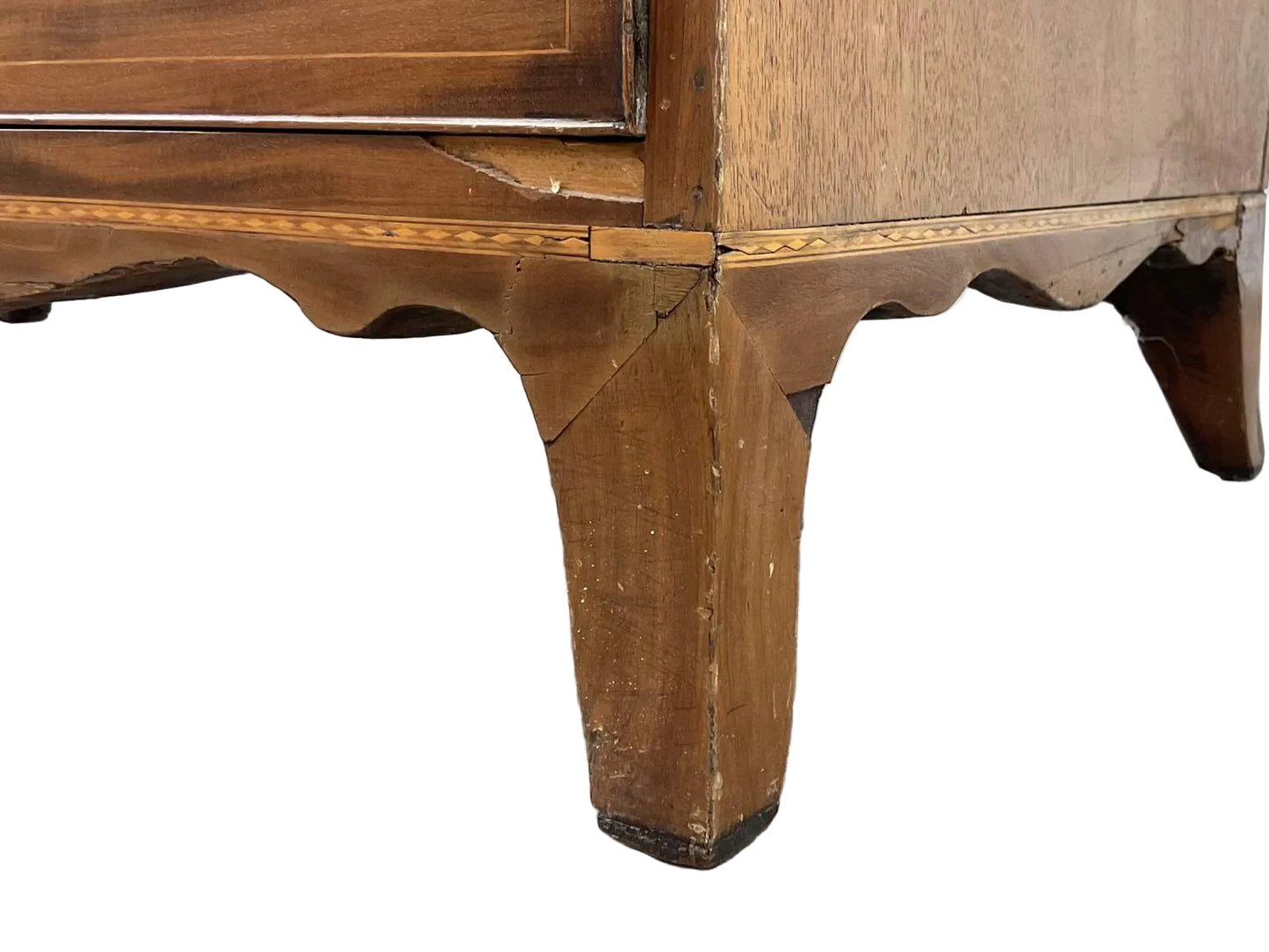 Antique Early 1800 Georgian English Secretaire Cabinet, Walnut