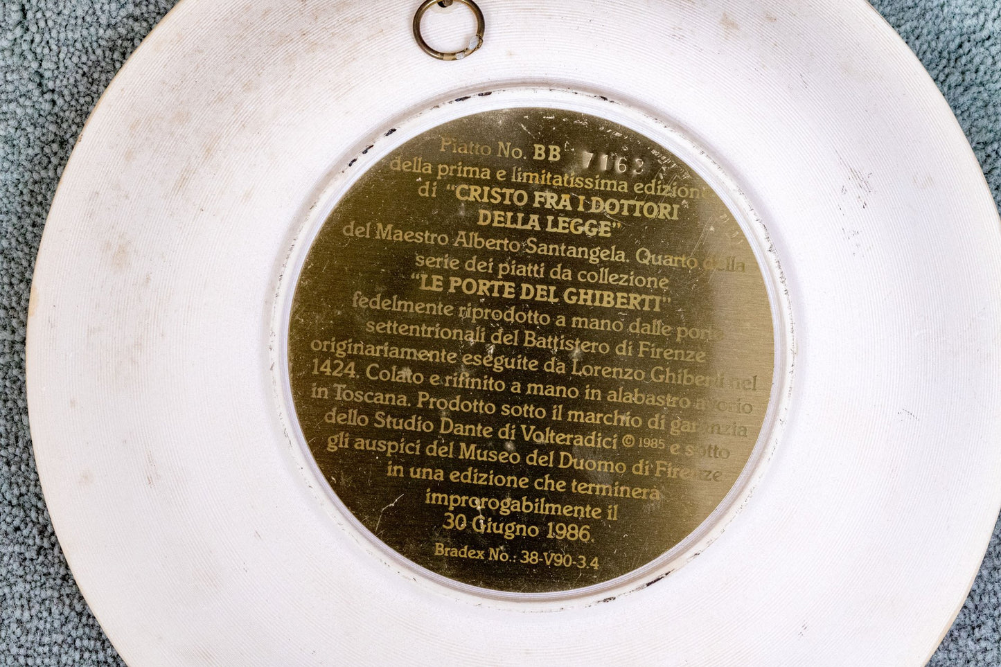 Unique Assembled Collection Of Fifteen Relief Decorated Ceramic Plates
