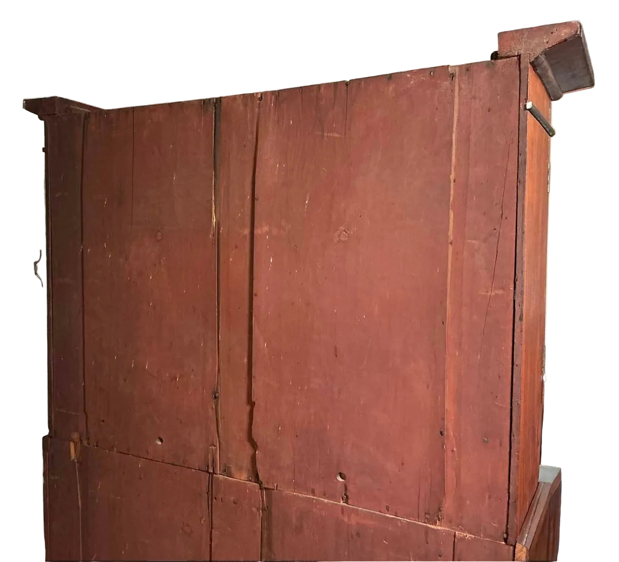 Antique American Federal Style Flame Mahogany Secretary-Bookcase Early 1800