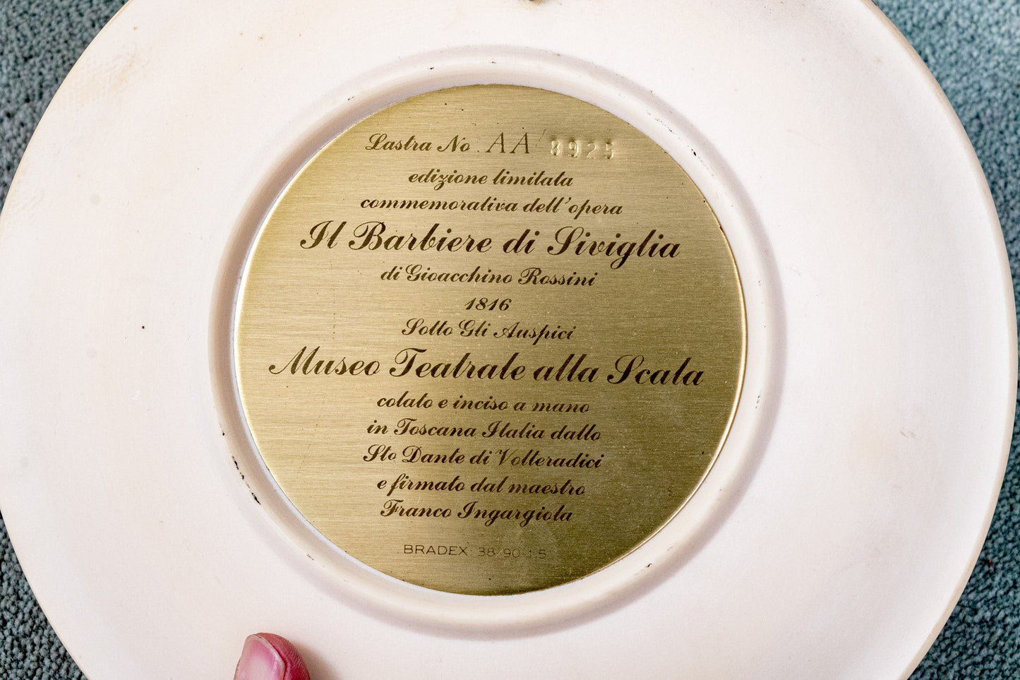 Unique Assembled Collection Of Fifteen Relief Decorated Ceramic Plates